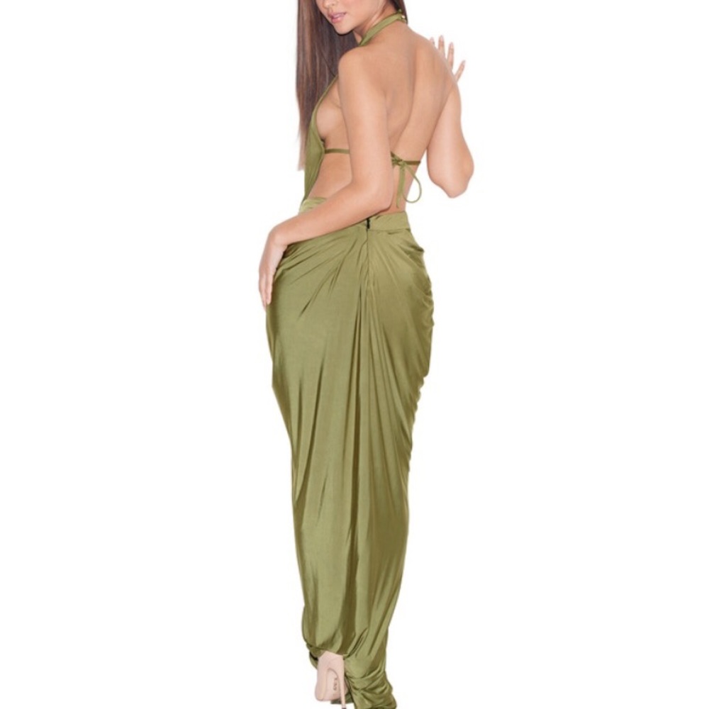 House of CB Vittoria Dress in Olive